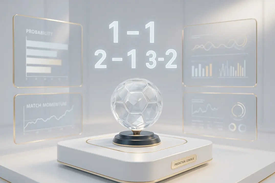 Correct score tips today chart with scoreline frequency and probability analysis